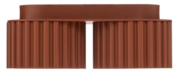 Lampa sufitowa Aura 2 SOLLUX LIGHTING, możliwość ściemniania, terracotta, przedpokój, aluminium, nowoczesny