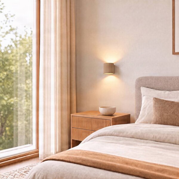 Kinkiet Aura SOLLUX LIGHTING, możliwość ściemniania, aluminiowy / szary / cynkowy, przedpokój, aluminium, nowoczesny