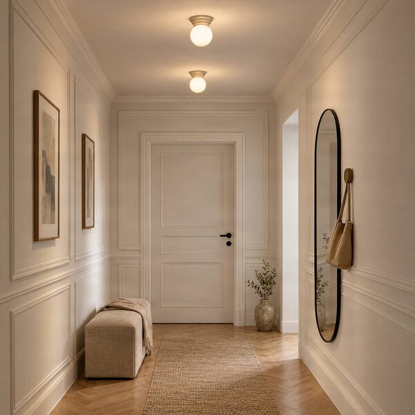 Lampa sufitowa Zori SOLLUX LIGHTING, możliwość ściemniania, biały / opal, łazienka, szkło, nowoczesny