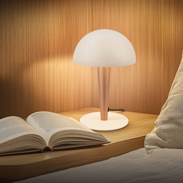 Briloner Lampa stołowa Wanda, brązowy / rdzawy, przedpokój, metal, nowoczesny