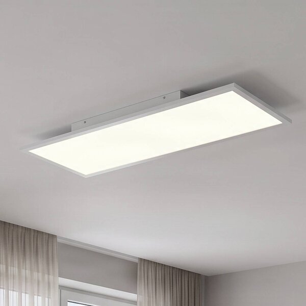 Lampa sufitowa LED Quais Lindby, biały / opal, kuchnia, aluminium, nowoczesny