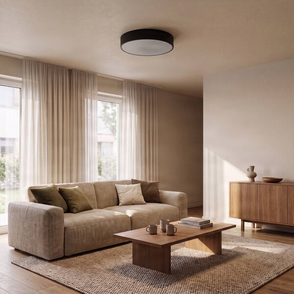 Lampa sufitowa Cleo TEMAR LIGHTING, możliwość ściemniania, czarny, salon / jadalnia, nowoczesny