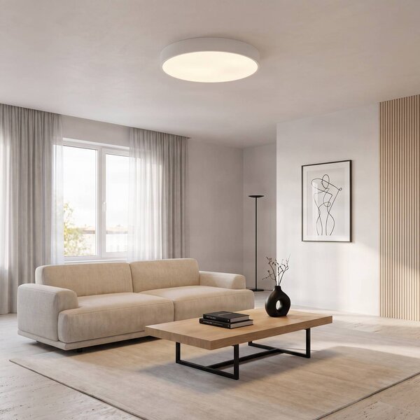 Lampa sufitowa Cleo TEMAR LIGHTING, możliwość ściemniania, biały / opal, salon / jadalnia, nowoczesny