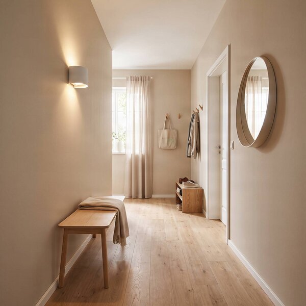 Kinkiet Zuzana Arcchio, możliwość ściemniania, biały / opal, salon / jadalnia, aluminium, nowoczesny