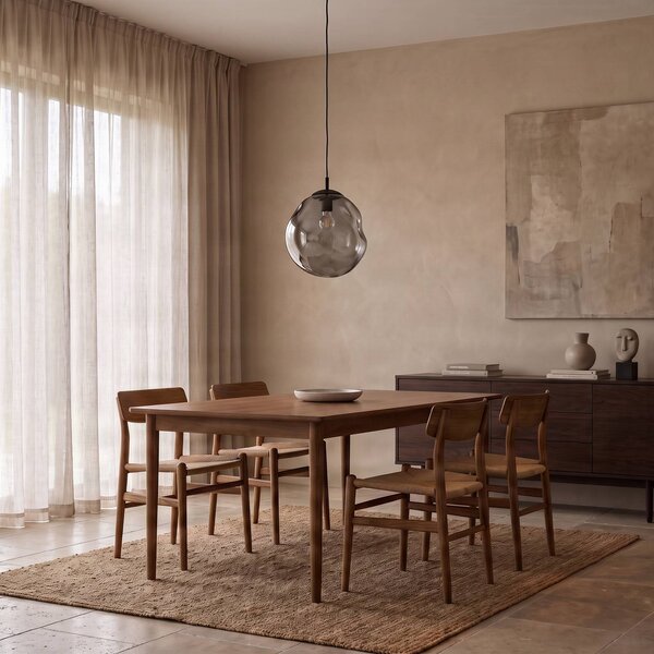Lampa wisząca szklana Sol TK Lighting, możliwość ściemniania, przezroczysty / transparentny, salon / jadalnia, szkło, nowoczesny