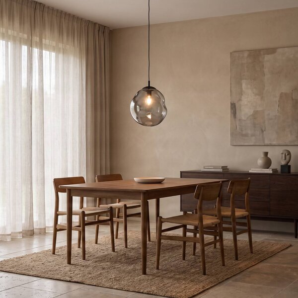 Lampa wisząca szklana Sol TK Lighting, możliwość ściemniania, przezroczysty / transparentny, salon / jadalnia, szkło, nowoczesny
