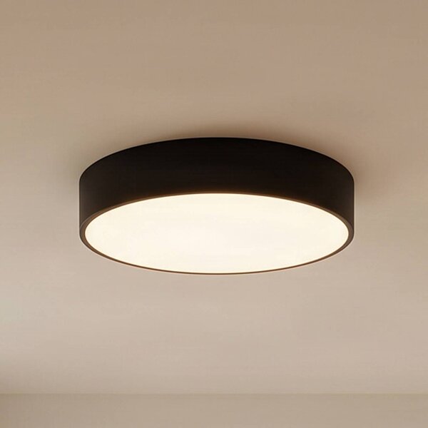 Plafon z czujnikiem ruchu Cleo 400 TEMAR LIGHTING, czarny, salon / jadalnia, metal, nowoczesny