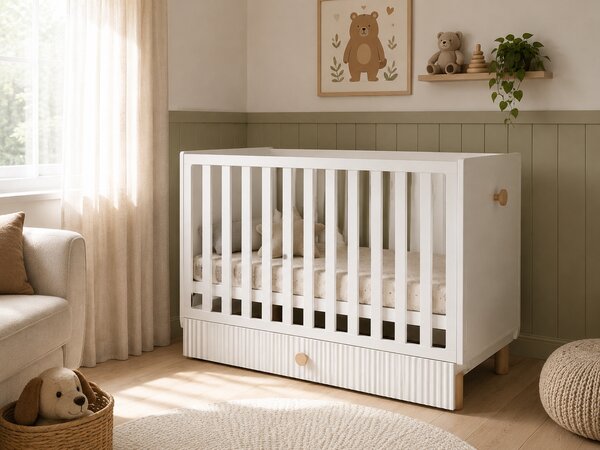 Łóżeczko 2w1 Cozy LOFT - Białe