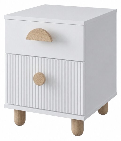 Zestaw mebli niemowlęcych Cozy LOFT Baby biały – łóżeczko, komoda, szafa, szafka