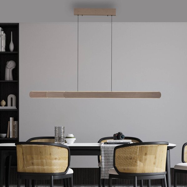 Paul Neuhaus Lampa wisząca Adriana, możliwość ściemniania, brązowy / rdzawy, salon / jadalnia, aluminium, nowoczesny