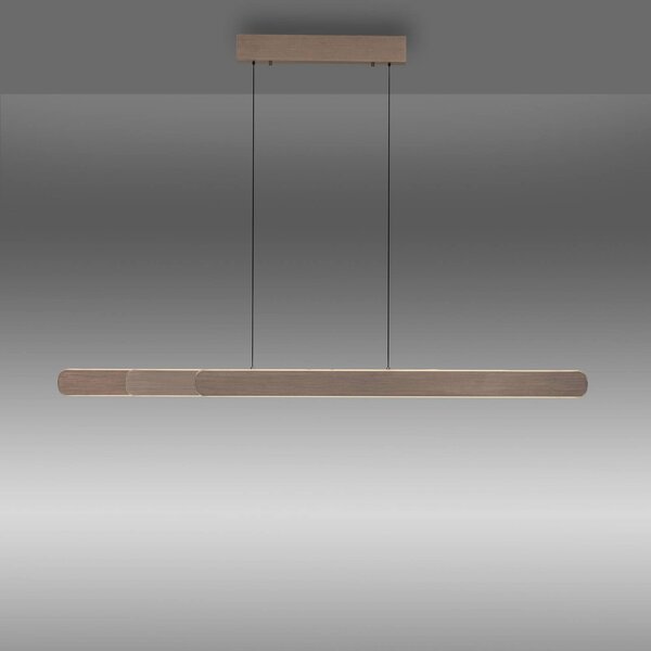 Paul Neuhaus Lampa wisząca Adriana, możliwość ściemniania, brązowy / rdzawy, salon / jadalnia, aluminium, nowoczesny