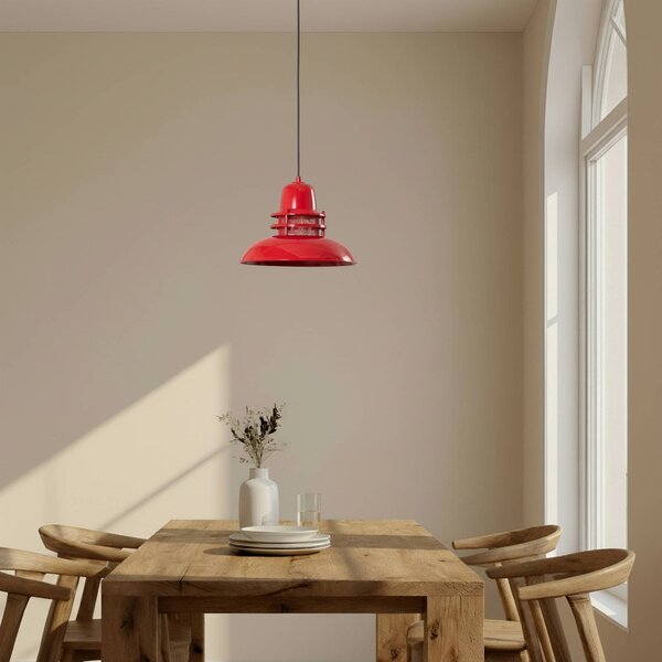 Lampa wisząca Lorenz ROYALTECH, możliwość ściemniania, czerwony, salon / jadalnia, metal, vintage