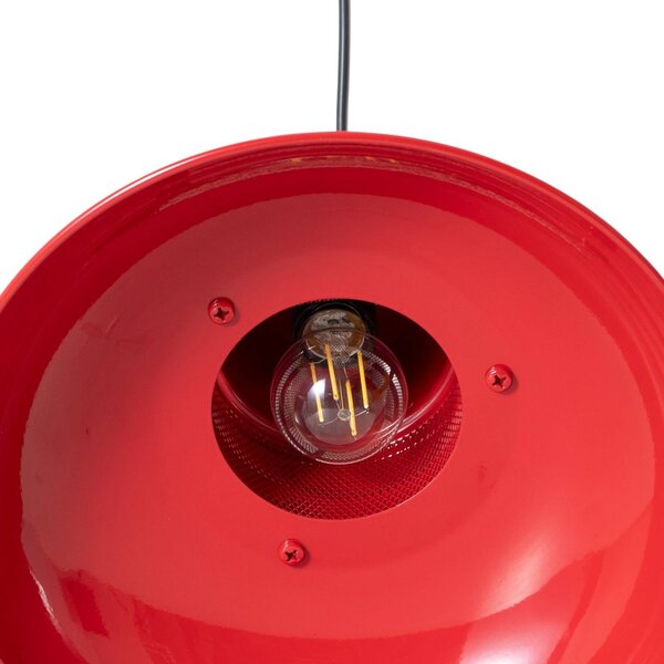 Lampa wisząca Lorenz ROYALTECH, możliwość ściemniania, czerwony, salon / jadalnia, metal, vintage