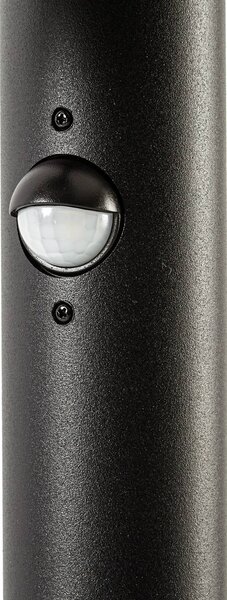 Słupek ogrodowy LED Lucande Elune, czarna, z czujnikiem, IP44, 77 cm Elune, czarny, aluminium, nowoczesny