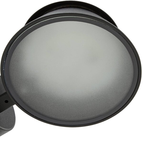 Kinkiet zewnętrzny LED Moena Lucande, czarny, aluminium, nowoczesny