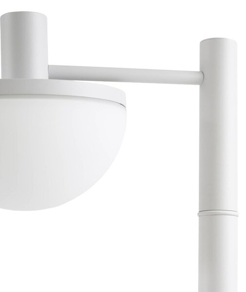 Lampa zewnętrzna LED Lucande Toras, jasnoszara, 1-punktowa, sściemniana (CCT) Toras Lucande, możliwość ściemniania, aluminiowy / szary / cynkowy, aluminium, nowoczesny