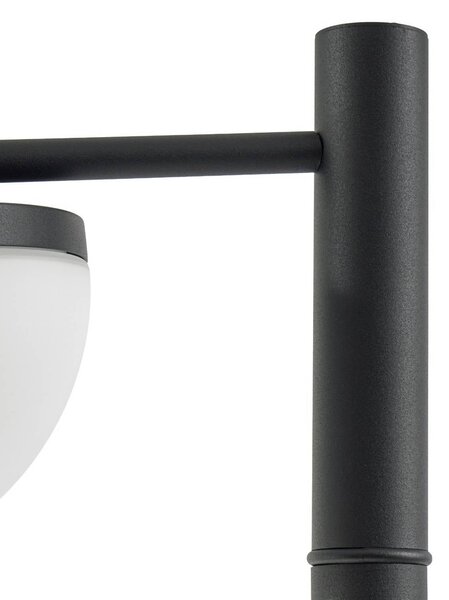 Lampa zewnętrzna LED Lucande Toras, czarna, 1-punktowa, ściemniana w zakresie Toras Lucande, możliwość ściemniania, czarny, aluminium, nowoczesny