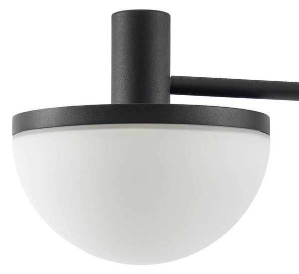 Lampa zewnętrzna LED Lucande Toras, czarna, 1-punktowa, ściemniana w zakresie Toras Lucande, możliwość ściemniania, czarny, aluminium, nowoczesny