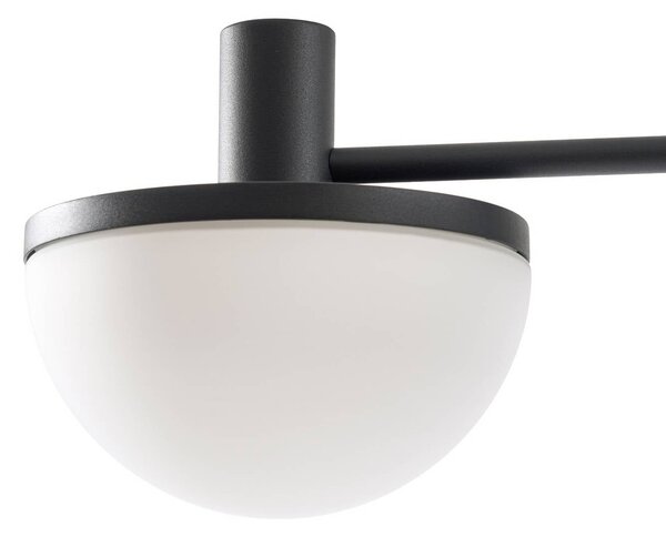 Lampa zewnętrzna LED Lucande Toras, czarna, 3-punktowa, ściemniana Toras Lucande, możliwość ściemniania, czarny, aluminium, nowoczesny