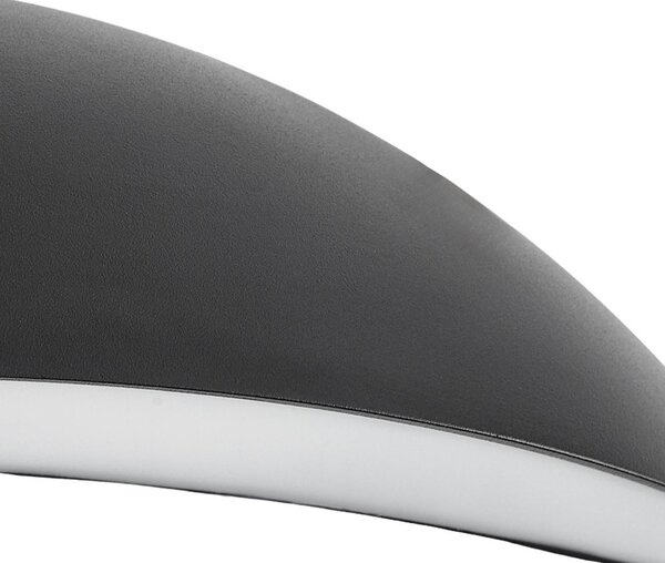 Kinkiet zewnętrzny LED Zerino Lindby, czarny, aluminium, nowoczesny