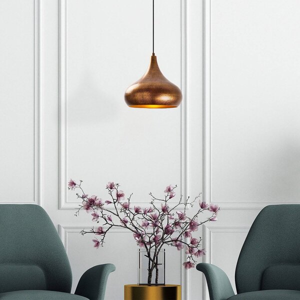 Lampa wisząca Muba 11550 Opviq, możliwość ściemniania, brązowy / mosiężny, salon / jadalnia, metal