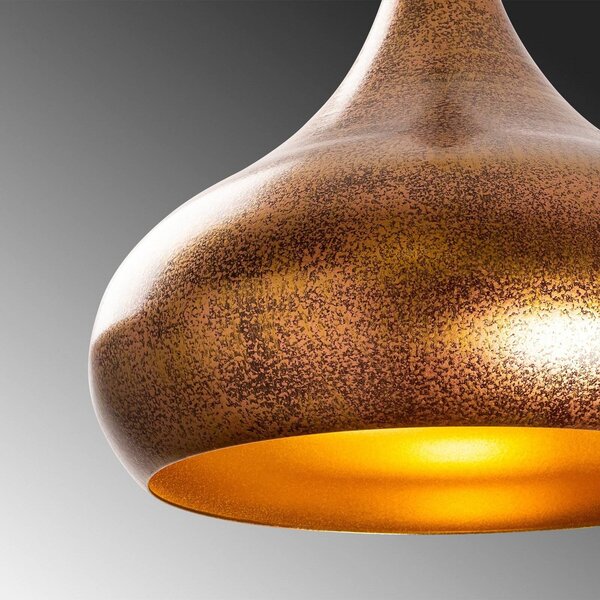 Lampa wisząca Muba 11550 Opviq, możliwość ściemniania, brązowy / mosiężny, salon / jadalnia, metal