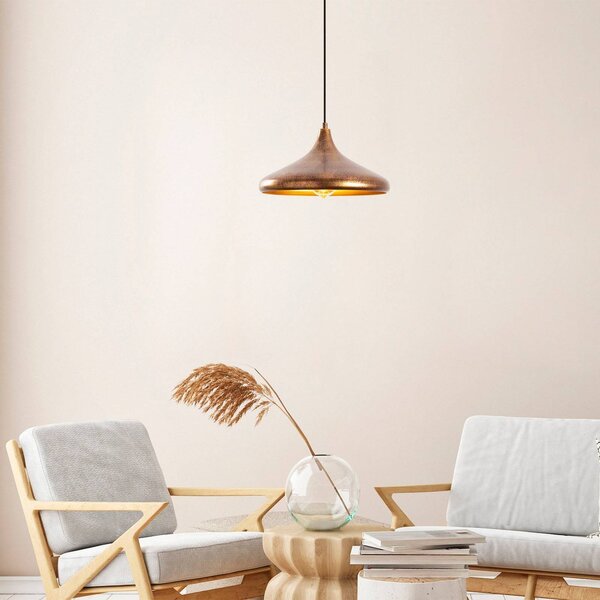 Lampa wisząca Barek 11545 Opviq, możliwość ściemniania, brązowy / mosiężny, salon / jadalnia, metal