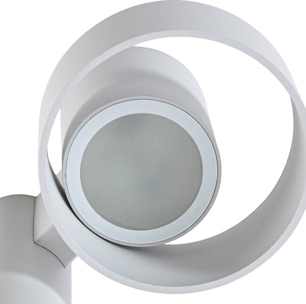 Słupek oświetleniowy LED Lucande Elune, jasnoszara, IP44, wysokość 77 cm Elune, aluminiowy / szary / cynkowy, aluminium, nowoczesny