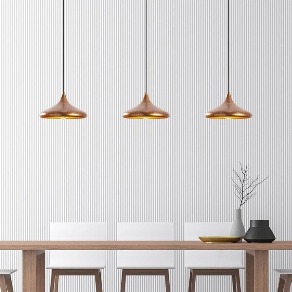 Lampa wisząca Barek 11545 Opviq, możliwość ściemniania, brązowy / mosiężny, salon / jadalnia, metal