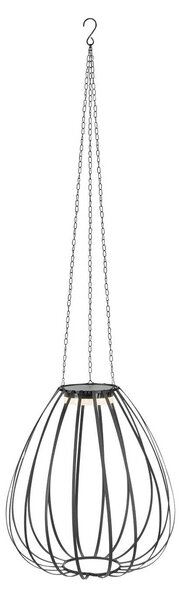 Markslöjd Lampa wisząca LED Ovia, Ø 42 cm, czarna, IP44, ściemniana. możliwość ściemniania, czarny, metal, skandynawski