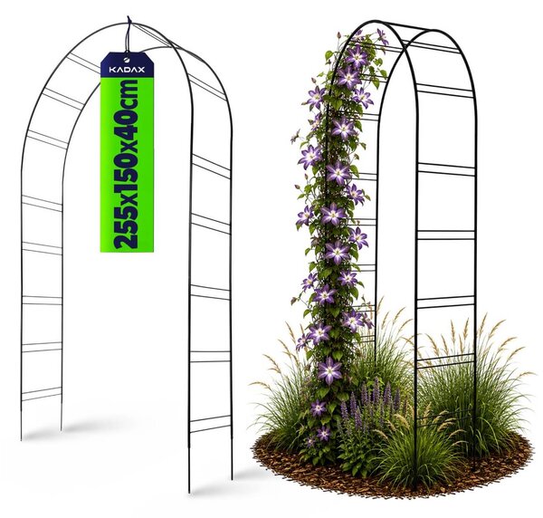 Pergola ogrodowa na kwiaty 255 cm , czarny