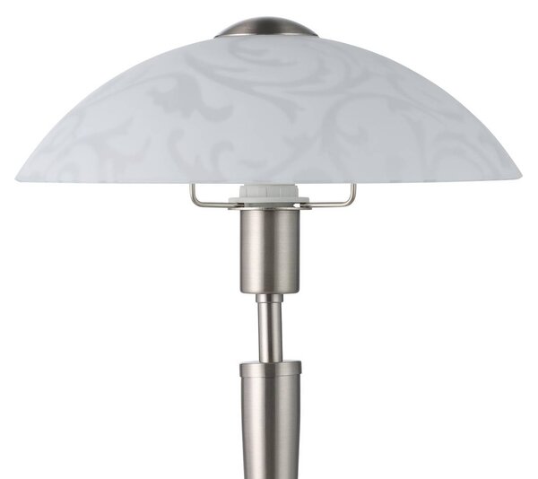 EGLO Lampa stołowa SOLO 1, możliwość ściemniania, aluminiowy / szary / cynkowy, salon / jadalnia, metal, nowoczesny