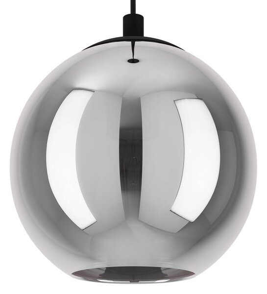 EGLO Lampa wisząca Ariscani, możliwość ściemniania, czarny, salon / jadalnia, szkło, nowoczesny