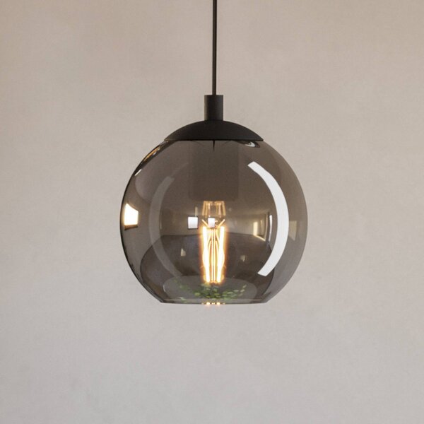 EGLO Lampa wisząca Ariscani, możliwość ściemniania, czarny, salon / jadalnia, szkło, nowoczesny