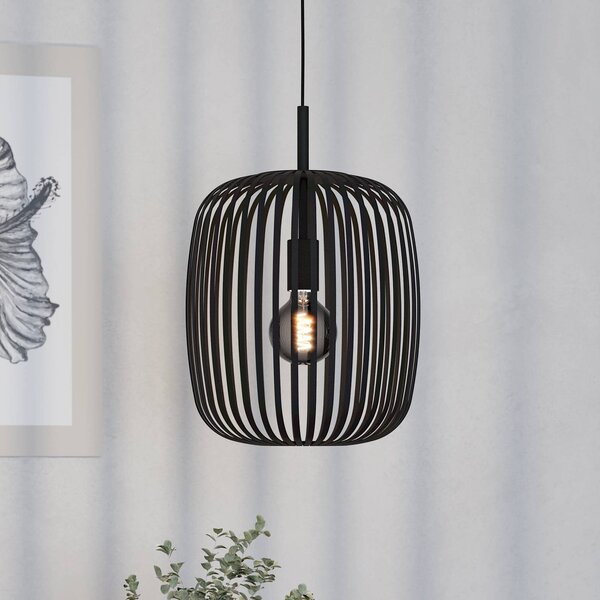 EGLO Lampa wisząca Romazzina, możliwość ściemniania, czarny, salon / jadalnia, metal, nowoczesny
