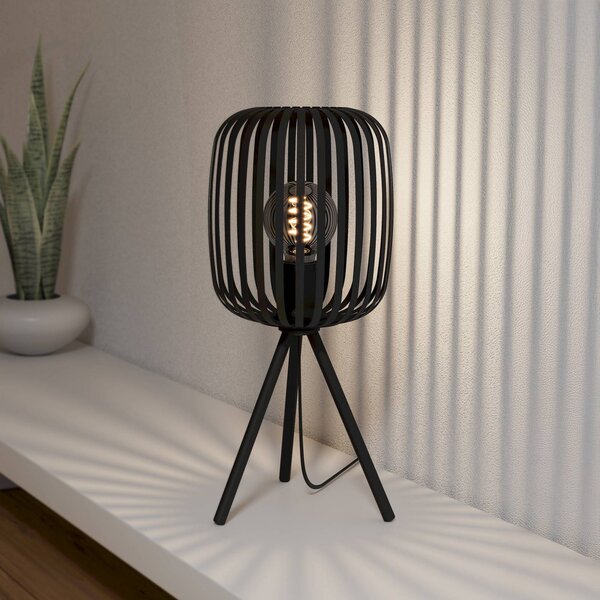 EGLO Lampa stołowa Romazzina, czarny, salon / jadalnia, metal, nowoczesny