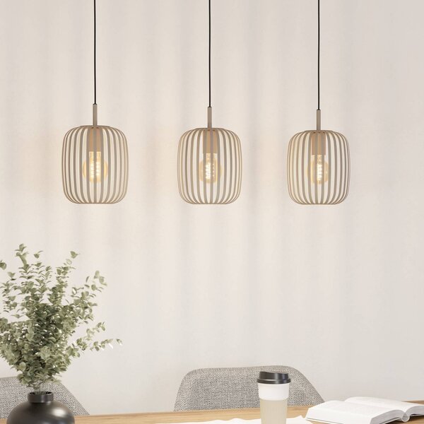 EGLO Lampa wisząca Romazzina, możliwość ściemniania, kremowy / amber, salon / jadalnia, metal, nowoczesny