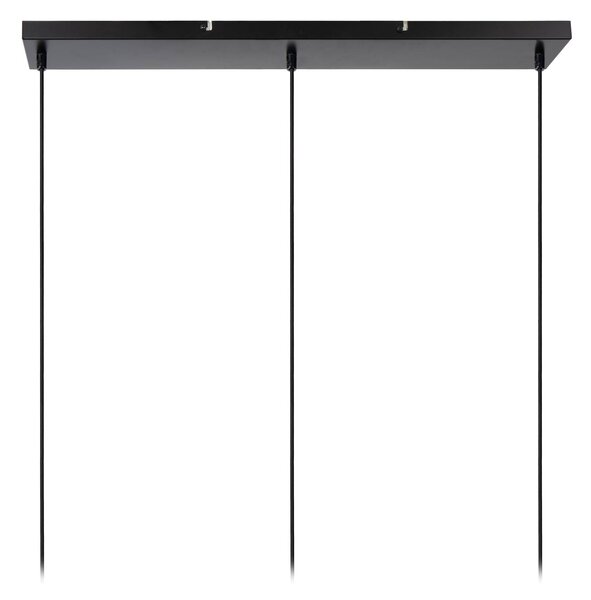 Lucide Lampa wisząca szklana Medine, możliwość ściemniania, aluminiowy / szary / cynkowy, salon / jadalnia, szkło