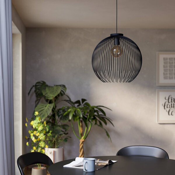 EGLO Lampa wisząca VENEZUELA, możliwość ściemniania, czarny, salon / jadalnia, metal, nowoczesny