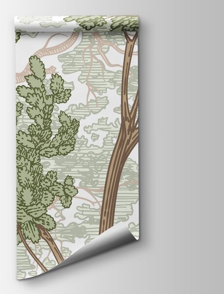 Fototapeta Grupa drzew z zielonymi liśćmi, Fototapety Natura, Popularne Fototapety, w04851 - Tapeko.pl