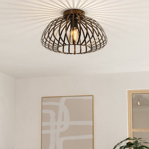 EGLO Lampa sufitowa Espinal, możliwość ściemniania, brązowy / mosiężny, salon / jadalnia, metal, nowoczesny