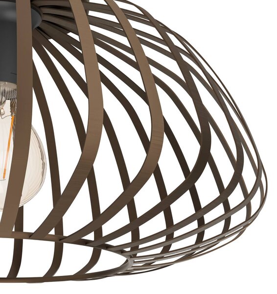 EGLO Lampa sufitowa Espinal, możliwość ściemniania, brązowy / mosiężny, salon / jadalnia, metal, nowoczesny