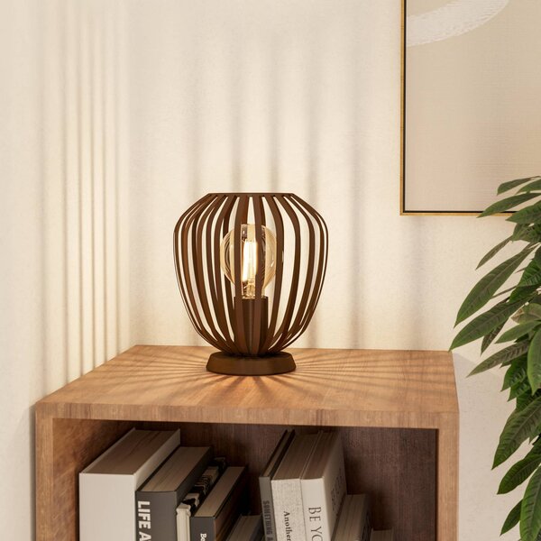 EGLO Lampa stołowa Espinal, brązowy / mosiężny, salon / jadalnia, metal, nowoczesny