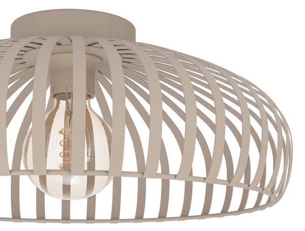 EGLO Lampa sufitowa Mogano 3, możliwość ściemniania, kremowy / amber, salon / jadalnia, metal, nowoczesny