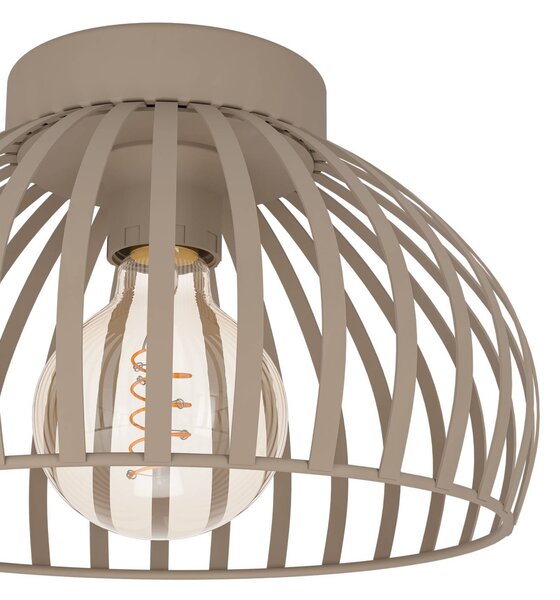EGLO Lampa sufitowa Mogano 3, możliwość ściemniania, kremowy / amber, salon / jadalnia, metal, nowoczesny