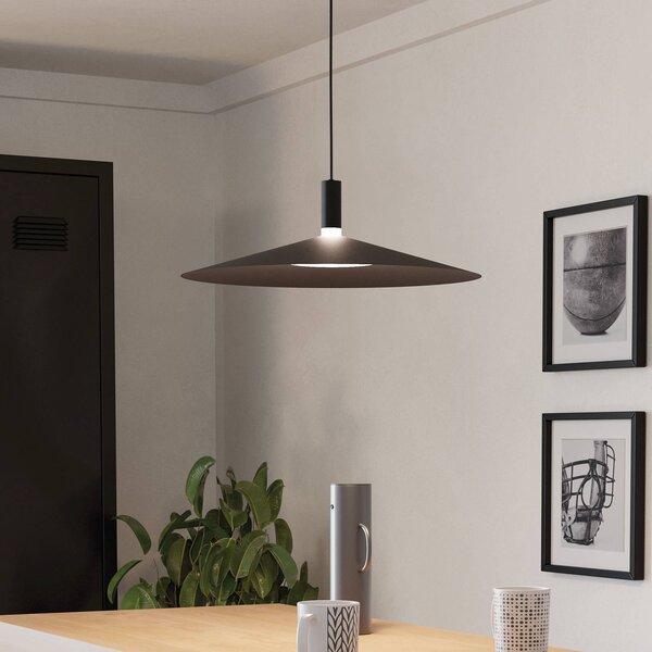 EGLO Inteligentny żyrandol LED Conomavilla-Z, czarna, Ø 45 cm CCT RGB możliwość ściemniania, czarny, salon / jadalnia, metal, nowoczesny