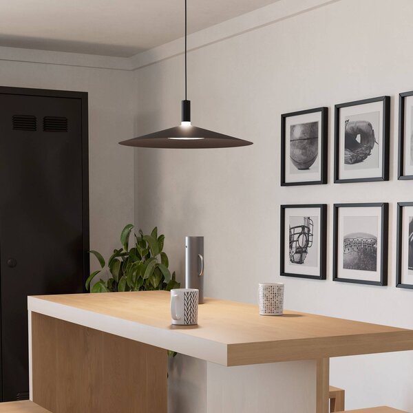 EGLO Inteligentny żyrandol LED Conomavilla-Z, czarna, Ø 45 cm CCT RGB możliwość ściemniania, czarny, salon / jadalnia, metal, nowoczesny