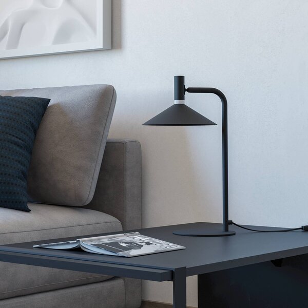 EGLO Inteligentna lampa stołowa LED Conomavilla-Z czarna wysokość 45 cm CCT RGB Conomavilla-Z, możliwość ściemniania, czarny, salon / jadalnia, metal, nowoczesny