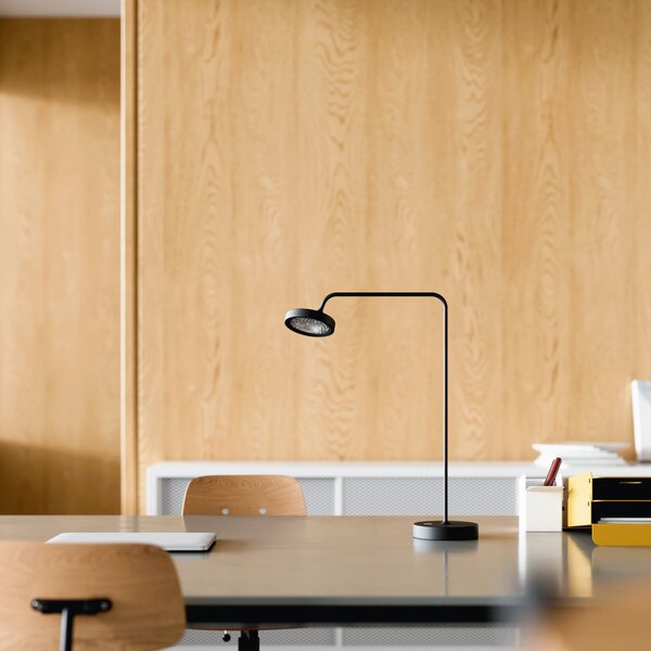 Lampa Stołowa Sigor, Nivo, ściemnialny, czarny, salon, aluminium, nowoczesny