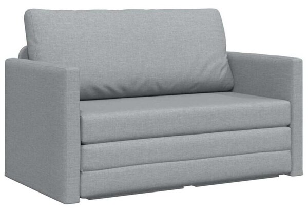Sofa bed jasnoszary 124 x 71 x 78 cm tkanina